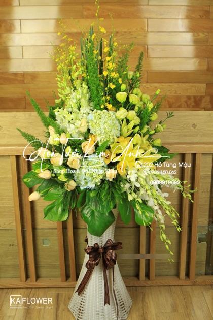 hoa mừng khai trương