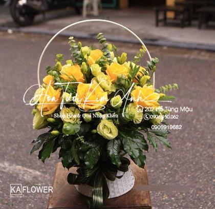 lẵng hoa sinh nhật