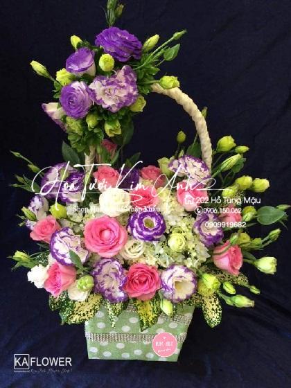 Hoa tươi Kim Anh Flower:
Hoa tươi Kim Anh Flower - tặng người phụ nữ mà bạn yêu thương với những bông hoa đầy nghĩa cảm. Hãy xem hình ảnh của những bó hoa đẹp mắt và để chúng giúp bạn tìm ra lời chúc tốt đẹp nhất cho ngày của người phụ nữ của bạn.