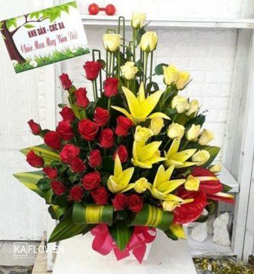 hoa mừng thọ