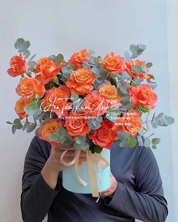 Lẵng Hoa Ngày May Mắn